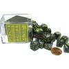 Dice>Vortex 12mm D6 Chessex Dice Block (36 Dice) - Black with Yellow Pips - Your Source for Gaming Essentials