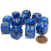 Dice>Vortex 16mm D6 Chessex Dice Block (12 Dice) - Blue with Gold Pips - Your Source for Gaming Essentials