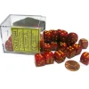 Dice>Vortex 12mm D6 Chessex Dice Block (36 Dice) - Red with Yellow Pips - Your Source for Gaming Essentials