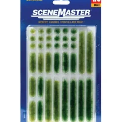 Walthers 949-1103 HO 1/4" 0.6cm Tall Summer Grass Tufts and Strips (Set of 18) - Your Source for Gaming Essentials* Best