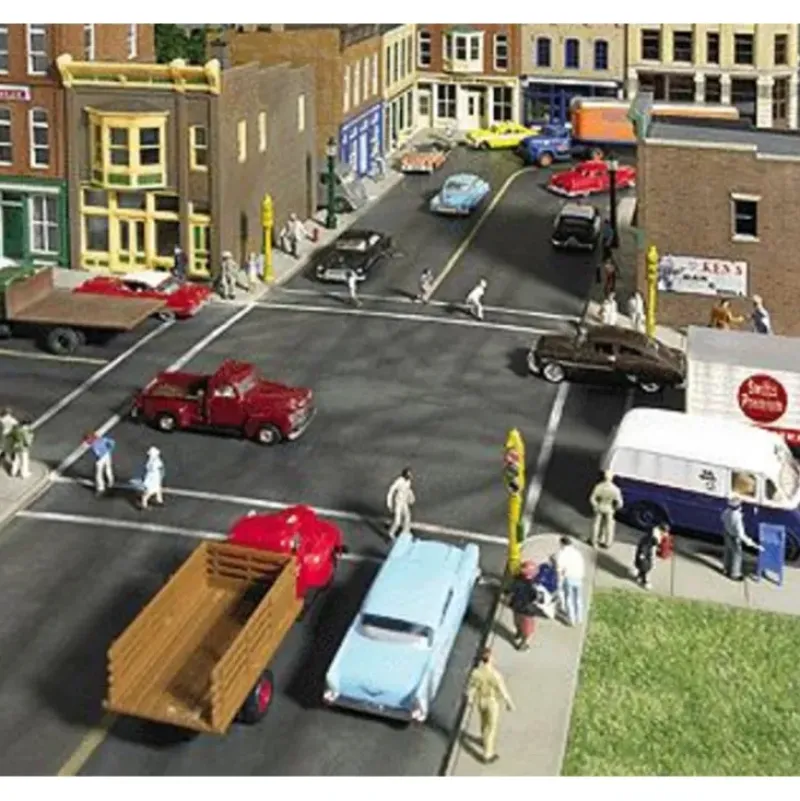 Walthers 933-3195 HO Asphalt Street System Straight Sections (Pack of 10) - Your Source for Gaming Essentials* New