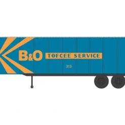 Walthers 949-2357 HO Assembled Baltimore & Ohio 32' Trailer (Set of 2) - Your Source for Gaming Essentials* Clearance