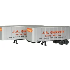 Walthers 949-2353 HO Assembled J.A. Garvey 32' Trailer (Pack of 2) - Your Source for Gaming Essentials* Outlet