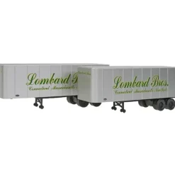 Walthers 949-2352 HO Assembled Lombard Bros. 32' Trailer (Pack of 2) - Your Source for Gaming Essentials* Clearance