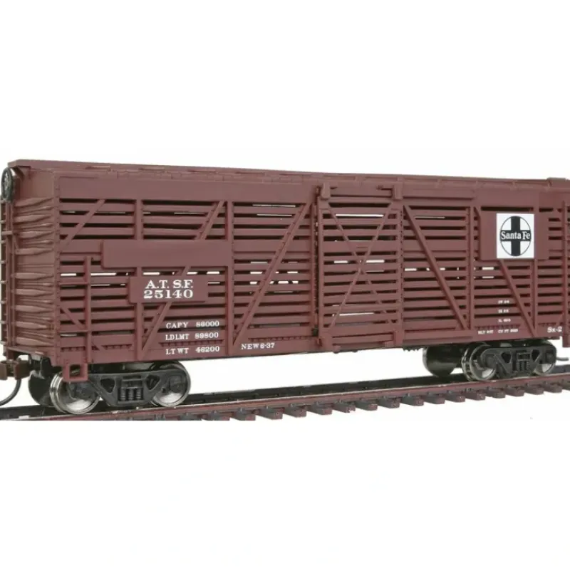 Walthers 931-1681 HO Atchison, Topeka & Santa Fe 40' Stock Car - Ready to Run - Your Source for Gaming Essentials* Sale
