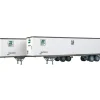 Walthers 949-2203 HO Burlington Northern 45' Stoughton Trailer (Pack of 2) - Your Source for Gaming Essentials* Discount