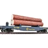 Walthers 931-1772 HO Chessie Log Dump Car with 3 Logs #9300 - Ready to Run - Your Source for Gaming Essentials* Clearance