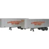 Walthers 949-2354 HO Connecticut Fast Freight 32' Trailer Assembled (Pack of 2) - Your Source for Gaming Essentials* New