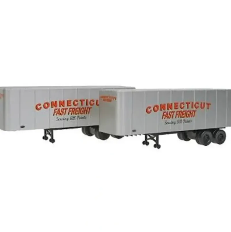 Walthers 949-2354 HO Connecticut Fast Freight 32' Trailer Assembled (Pack of 2) - Your Source for Gaming Essentials* New