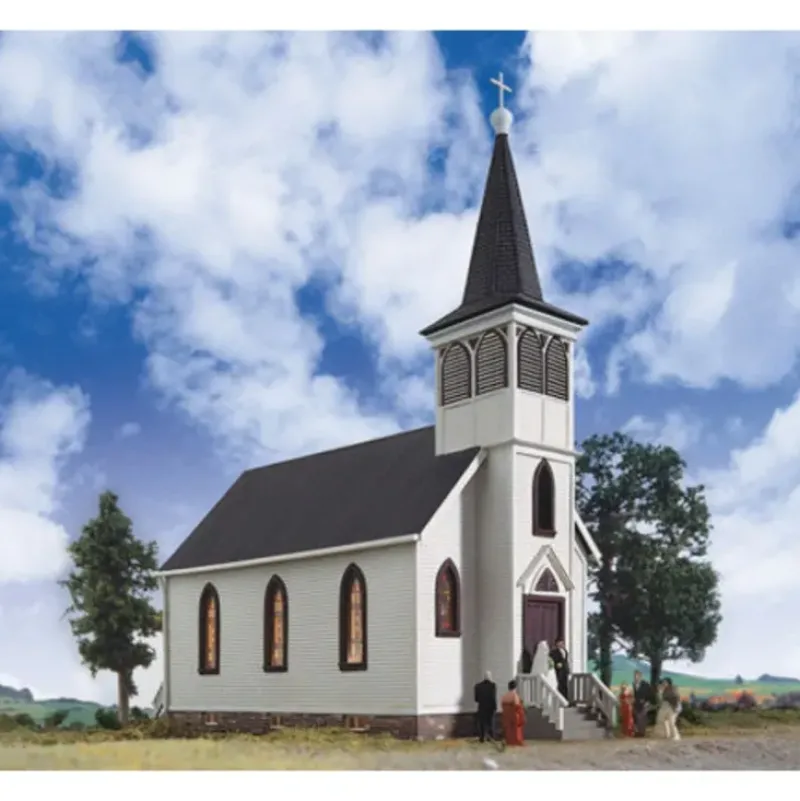 Walthers 933-3655 HO Cottage Grove Church Building Kit - Your Source for Gaming Essentials* Clearance