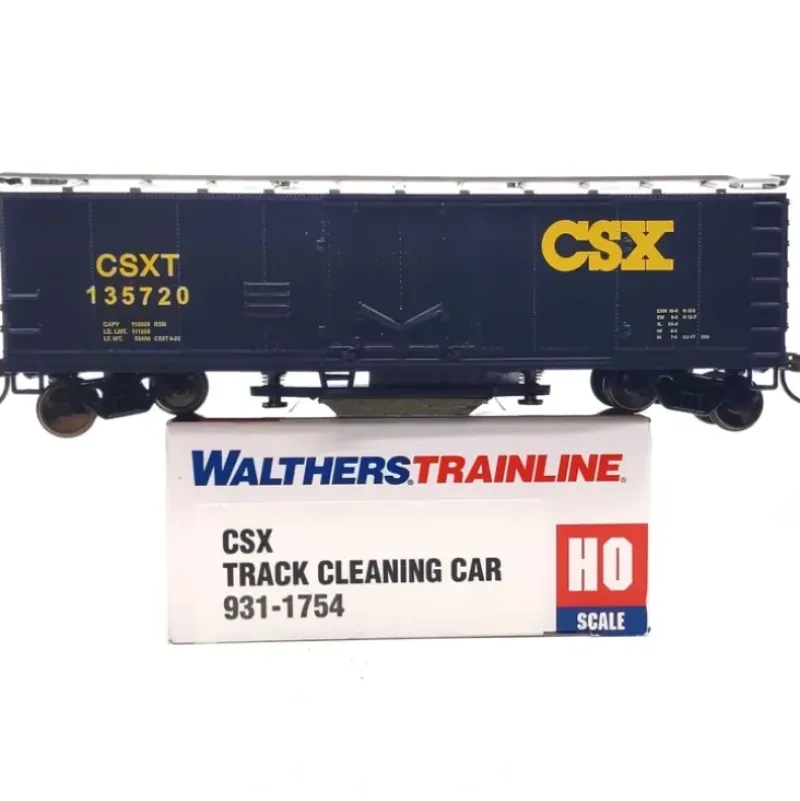 Walthers 931-1754 HO CSX 40' Plug-Door Track Cleaning Boxcar #135720 - RTR - Your Source for Gaming Essentials* Outlet