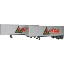 Walthers 949-2302 HO Delta Motor Line Inc. 40' Trailer Assembled (Pack of 2) - Your Source for Gaming Essentials* Clearance