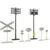 Walthers 931-803 HO Electrical Pole & Highway Signs Set - Your Source for Gaming Essentials*