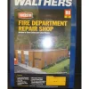 Walthers 933-3767 HO Fire Department Repair Shop Building Kit - Your Source for Gaming Essentials* Sale