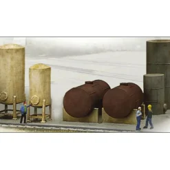 Walthers 933-3197 HO Industrial Storage Tanks Detail Cornerstone Building Kit - Your Source for Gaming Essentials* Sale