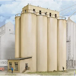 Walthers 933-2942 HO Modern Grain Head House With Silos Industrial Building Kit - Your Source for Gaming Essentials* Best