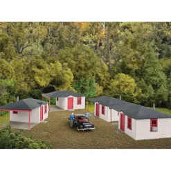 Walthers 933-3482 HO Motel Cabin 4-Pack Kit - Your Source for Gaming Essentials* Clearance
