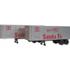 Walthers 949-2356 HO Santa Fe 32' Trailer 2-Pack - Assembled - Your Source for Gaming Essentials* Best
