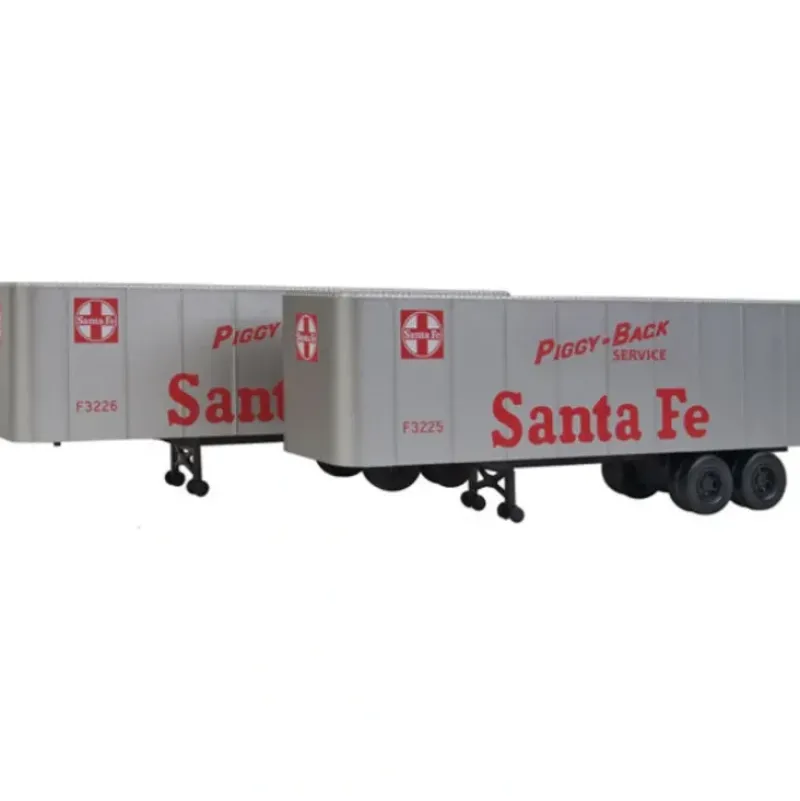 Walthers 949-2356 HO Santa Fe 32' Trailer 2-Pack - Assembled - Your Source for Gaming Essentials* Best