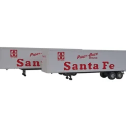 Walthers 949-2314 HO Santa Fe 40' Trailer 2-Pack - Assembled - Your Source for Gaming Essentials* Clearance