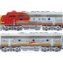Walthers 920-40697 HO Santa Fe EMD F7A-B Set 48" Dynamic Fan #43L,43A - Your Source for Gaming Essentials* Discount