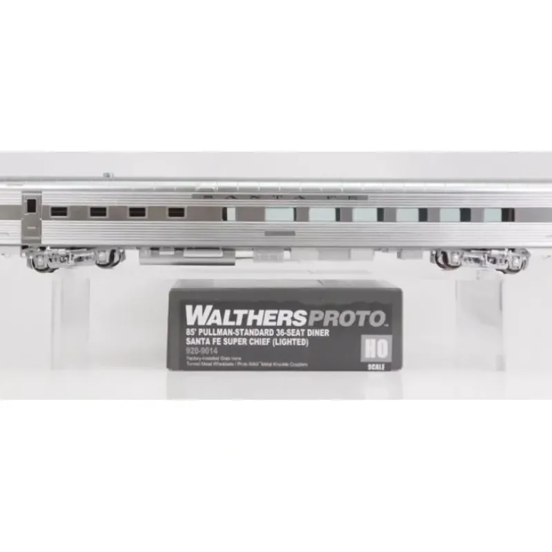 Walthers 920-9014 HO Santa Fe Lighted 85' PS 36-Seat Diner Passenger Car - Your Source for Gaming Essentials* Best
