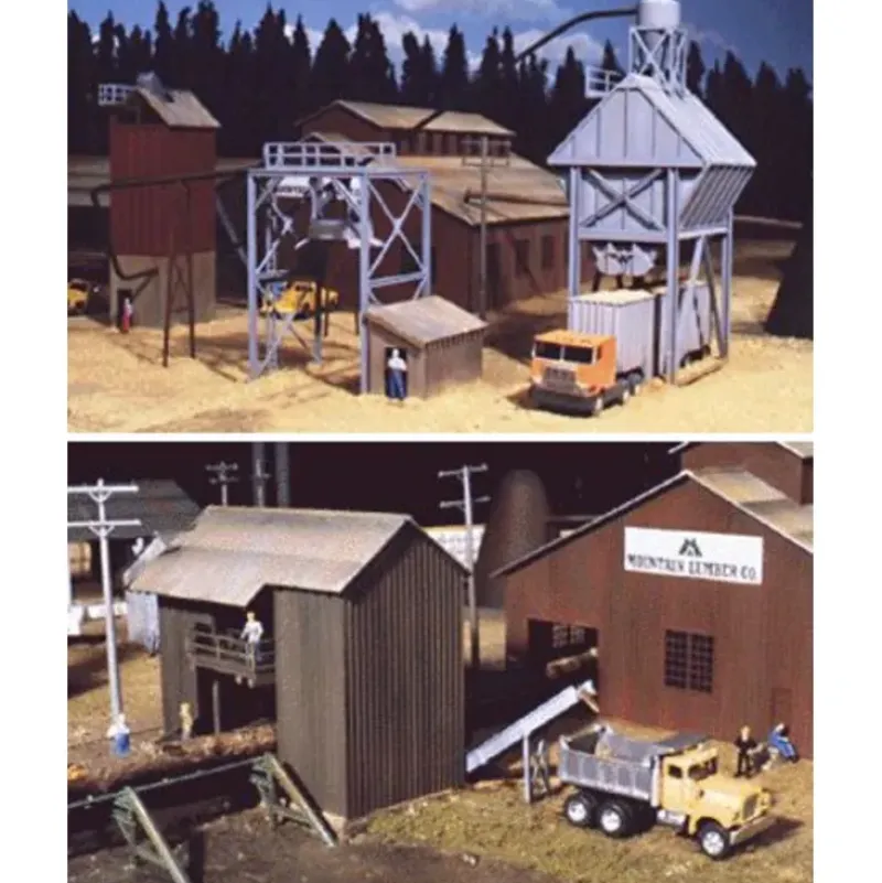 Walthers 933-3144 HO Sawmill Outbuildings Building Kit - Your Source for Gaming Essentials* Outlet