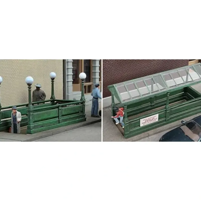 Walthers 933-3762 HO Subway Entrance Builds 2 Complete Models Kit - Your Source for Gaming Essentials*