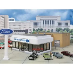 Walthers 933-3483 HO Wayne Bros. Ford Dealership Building Kit - Your Source for Gaming Essentials* Outlet