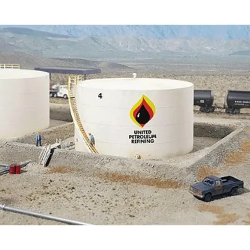 Walthers 933-3167 HO Wide Oil Storage Tank With Retention Berms Kit - Your Source for Gaming Essentials* Clearance