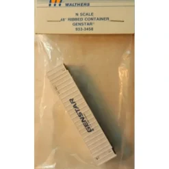 Walthers 933-3458 N Assembled White/Blue Genstar 48' Ribbed Container - Your Source for Gaming Essentials*