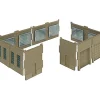 Walthers 933-3285 N Building Walls w/Vehicle Doors - Your Source for Gaming Essentials* Outlet