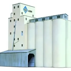 Walthers 933-3225 N Scale ADM Concrete Grain Elevator W/Full-Color Decals Kit - Your Source for Gaming Essentials* Hot