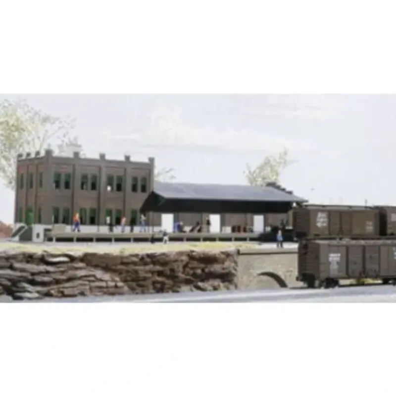 Walthers 933-3201 N Scale Water Street Freight Terminal Building Kit - Your Source for Gaming Essentials* Discount
