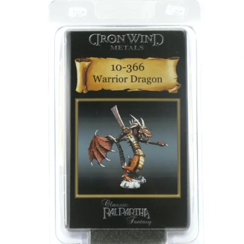 Tabletop Miniatures>Warrior Dragon #10-366 Classic Ral Partha Fantasy RPG Metal Figure - Your Source for Gaming Essentials