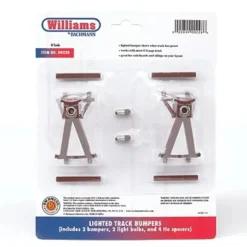 Williams 00228 Bachmann O/O27 Tubular Lighted Track Bumpers (2) - Your Source for Gaming Essentials* Clearance