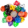 Dice>Wiz Dice 25 Pack of Random D10 Tens (00) Polyhedral Dice in Multiple Colors - Your Source for Gaming Essentials