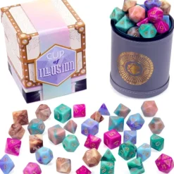 Dice>Wiz Dice Cup Of Illusion: 35 Polyhedral Dice in 5 Complete Sets - Your Source for Gaming Essentials