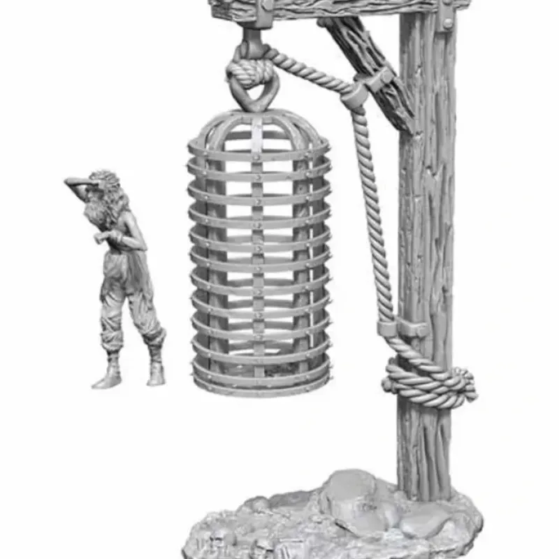 Tabletop Miniatures>WizKids Deep Cuts Unpainted Miniatures: (W12.5) Hanging Cage - Your Source for Gaming Essentials
