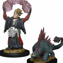 Tabletop Miniatures>WizKids Wardlings Painted Miniatures: (W3) Boy Warlock & Lizard - Your Source for Gaming Essentials