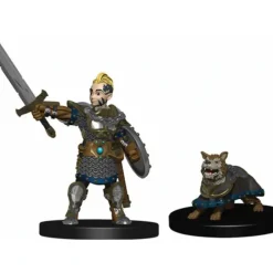 Tabletop Miniatures>WizKids Wardlings Painted Miniatures: (W2) Boy Fighter & Battle Dog - Your Source for Gaming Essentials
