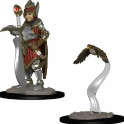Tabletop Miniatures>WizKids Wardlings Painted Miniatures: (W1) Girl Fighter & Hunting Falcon - Your Source for Gaming Essentials