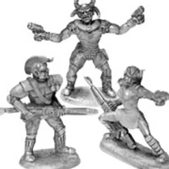Tabletop Miniatures>Wolframs Gang (3) #20-563 Shadowrun RPG Metal Ral Partha Figure - Your Source for Gaming Essentials