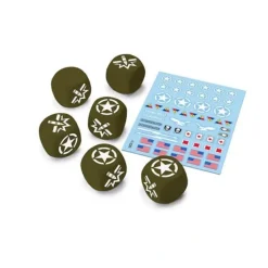 Dice>World of Tanks: Miniatures Game Dice and Decal Upgrade Pack - American - Your Source for Gaming Essentials