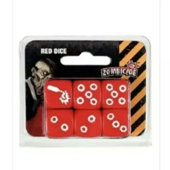 Dice>Zombicide: 6 Pack of Red Dice with White Pips - Your Source for Gaming Essentials