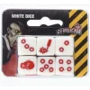 Dice>Zombicide: 6 Pack of White Dice with Red Pips - Your Source for Gaming Essentials