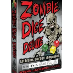 Dice>Zombie Dice: Deluxe Dice Game - Eat Brains, Don't Get Shotgunned - Your Source for Gaming Essentials